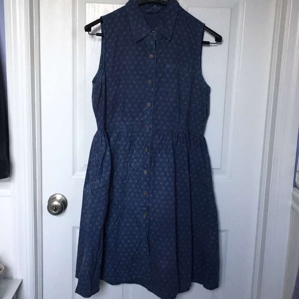 Mata Traders 100% cotton overdyed shirt dress